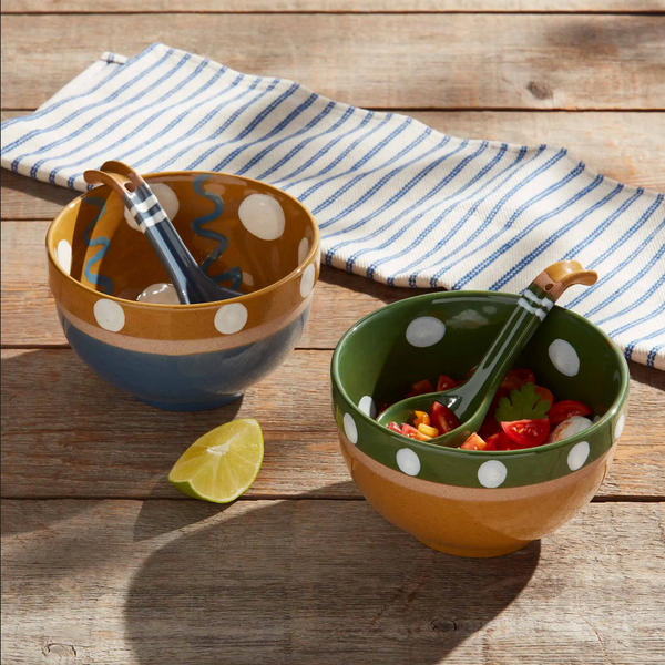 Mudpie Dot Salsa Bowl Set