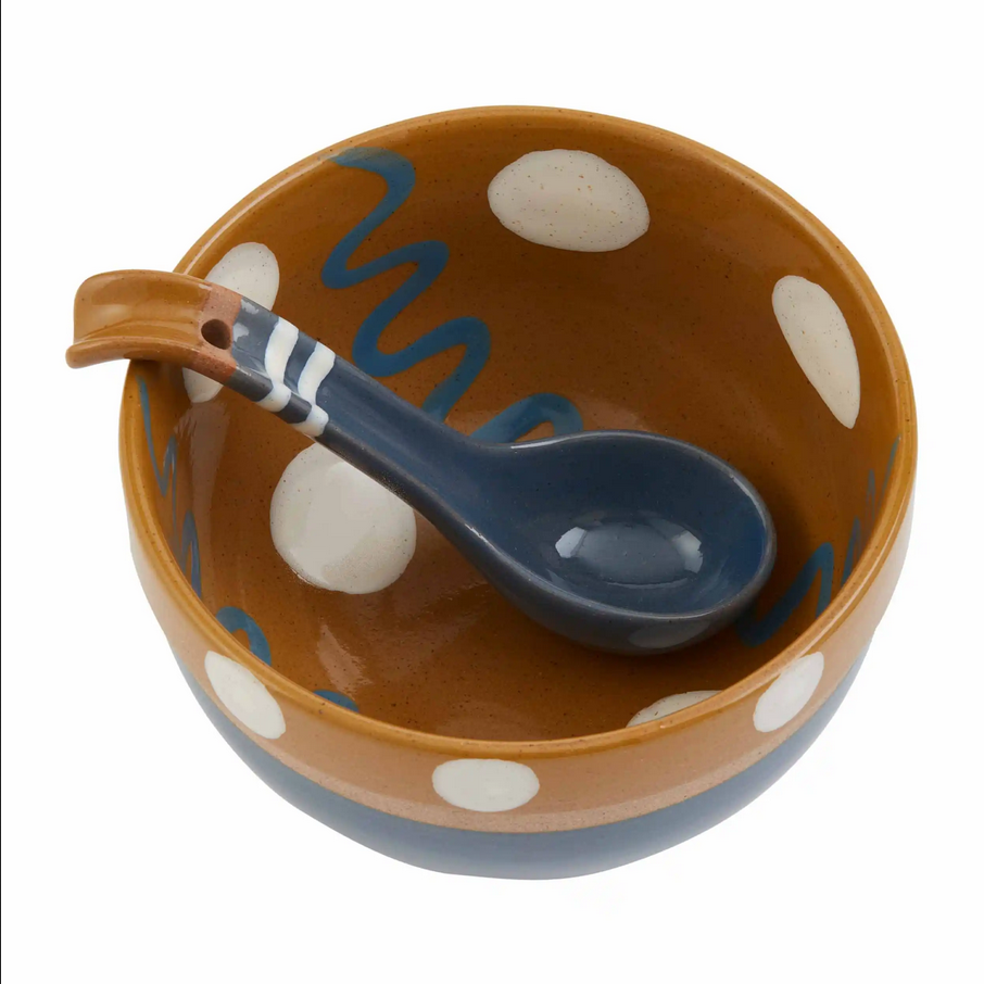 Mudpie Dot Salsa Bowl Set - Necessities Boutique