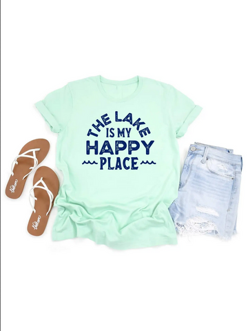 Fox & Owl Apparel Lake is My Happy Place Tee