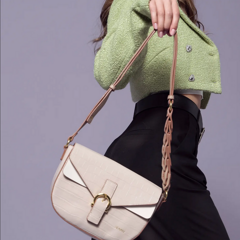 Jen & Co Melbourne Two-Tone Textured Shoulder Bag