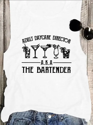 Unishe Adult Daycare Director Graphic Tank