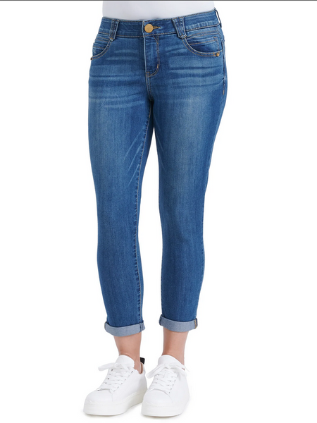 Democracy 25" (27" Uncuffed)/11" "Ab"solution® Ankle Skimmer Blue Jeans - Summer "23"