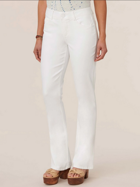 Democracy "Ab"solution® Itty Bitty Boot White Jeans