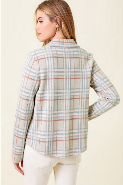 Mystree Check Patterned Sweater Jacket