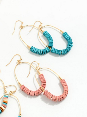 Drop Simple Wire Hoop Drop Earrings&nbsp;