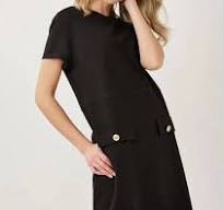 Charlie Paige Black Dress - Necessities Boutique