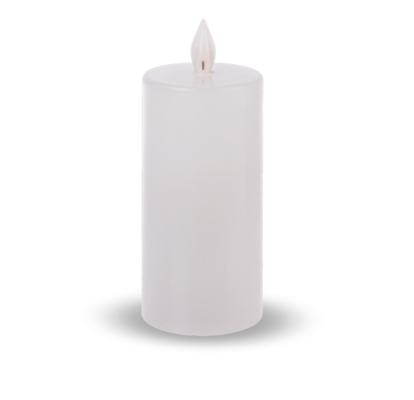 Luxury Lite White Wax LED Pillar Candle