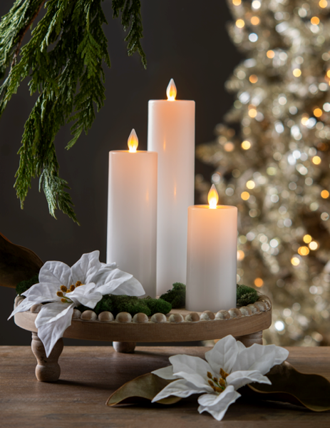 Luxury Lite White Wax LED Pillar Candle