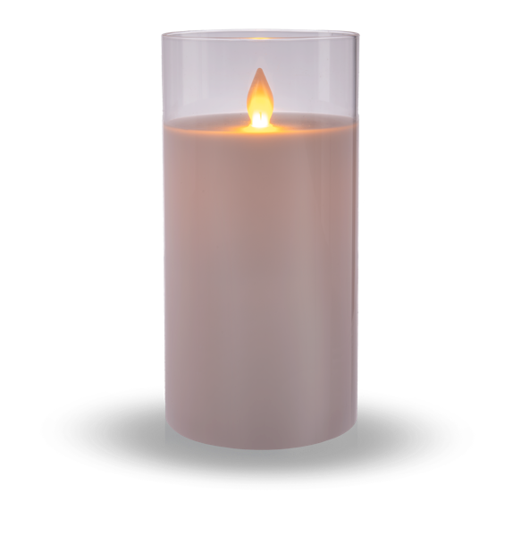 Luxury Lite Flameless LED Candle in Clear Glass