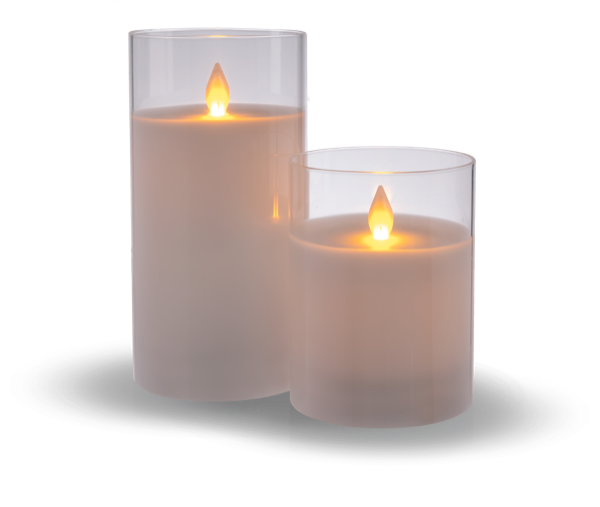 Luxury Lite Flameless LED Candle in Clear Glass