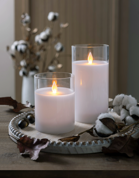 Luxury Lite Flameless LED Candle in Clear Glass