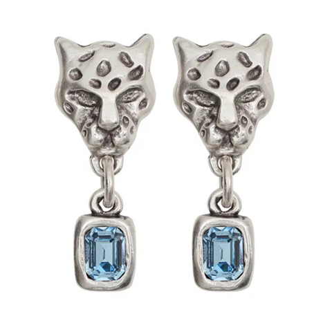 Chanour Jaguar Imitation Blue Topaz Earrings