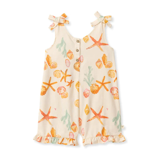Burts Bees starfish romper - Necessities Boutique