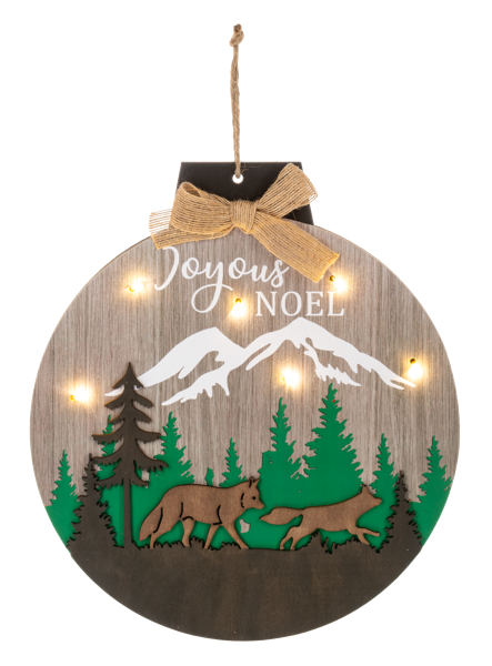 Ganz Gift Woodland Wonder - Laser Cut Layered Light Up Hanging Ornaments