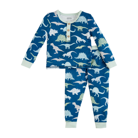 Mudpie Glow Dino Toddler Pajamas