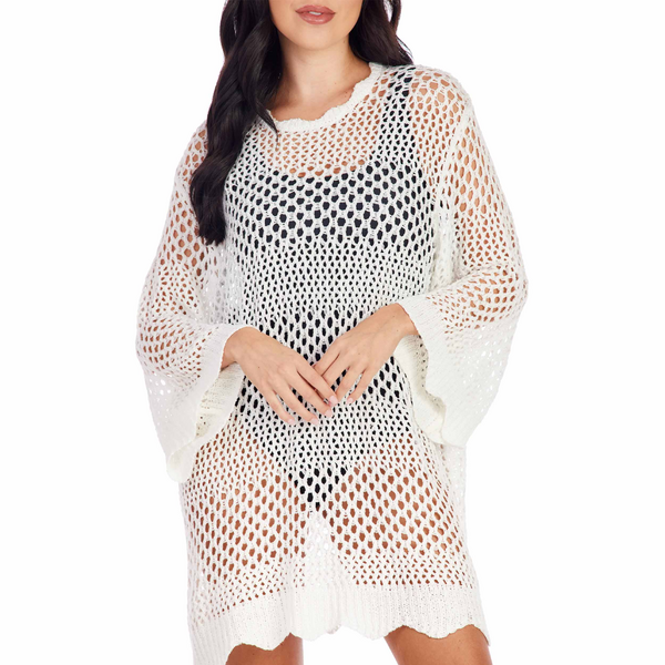 Mudpie Milton Crochet Tunic - Necessities Boutique