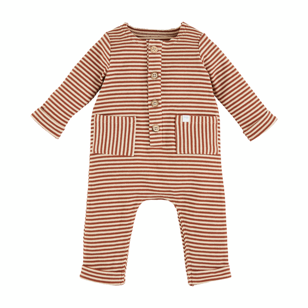 Mudpie Brown Stripe Baby Bodysuit