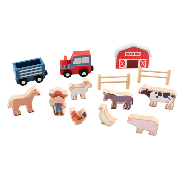 Mudpie Horse Barn & Farm Wooden Toy Sets