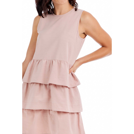 Mudpie Women's Blush Nicolette Dress - Necessities Boutique