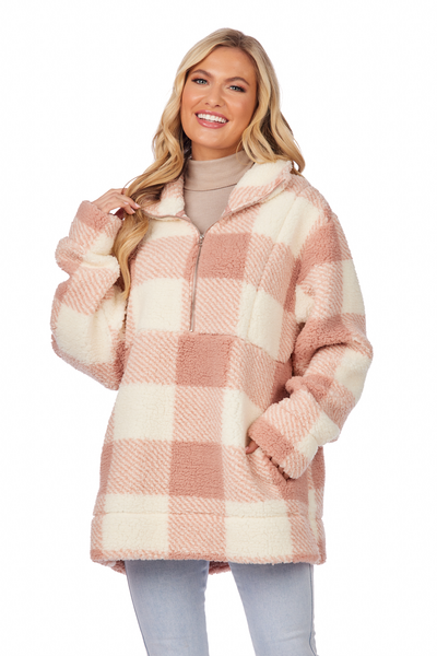 Mudpie Sherpa Fleece Landis Pullover