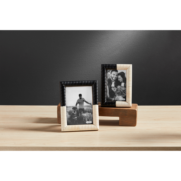 Mudpie Ribbed Bone Frame - Necessities Boutique