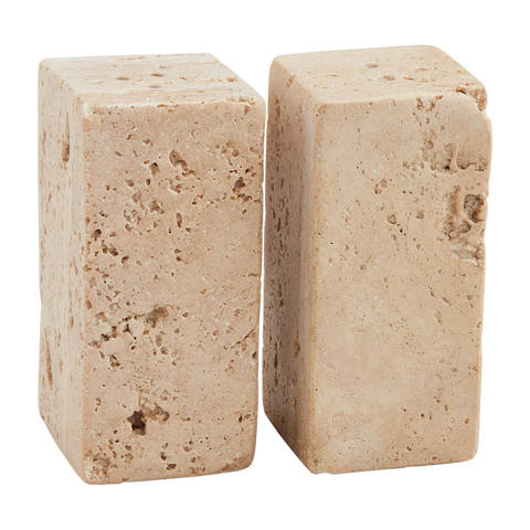 Mudpie Travertine Salt and Pepper Set