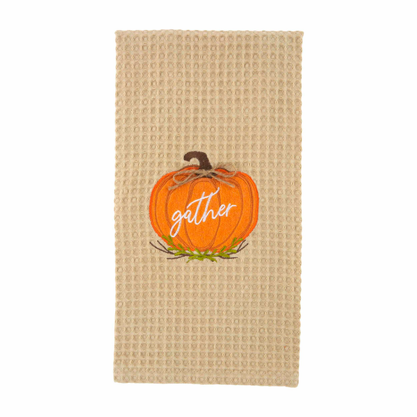 Mudpie Thanksgiving Waffle Cotton Kitchen Towels