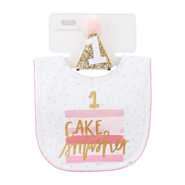 Mudpie 1st Birthday Cake Smasher 2 pc Set - Necessities Boutique