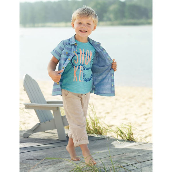 Mudpie Blue Snorkle Graphic Tee - Necessities Boutique