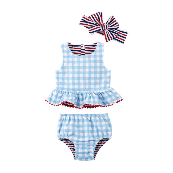 Mudpie Red, White & Blue Reversible Swimsuit - Necessities Boutique