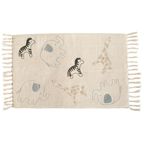 Mudpie Safari Cotton Throw Rug - Necessities Boutique