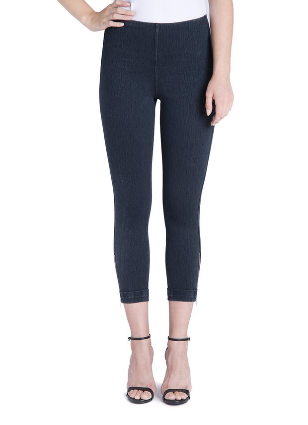 Lysse' Denim Cuffed Crop - Blue Denim - Necessities Boutique