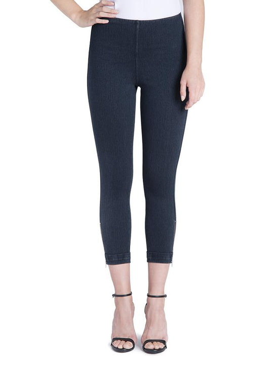 Lysse' Denim Cuffed Crop - Blue Denim - Necessities Boutique