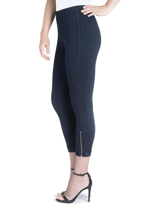 Lysse' Denim Cuffed Crop - Blue Denim - Necessities Boutique
