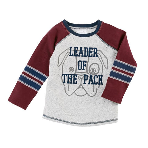 Mudpie Grey Leader of the Pack Puppy Tee - Necessities Boutique
