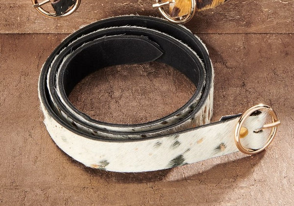 Charlie Paige Cow Hide Leather Belt - Necessities Boutique