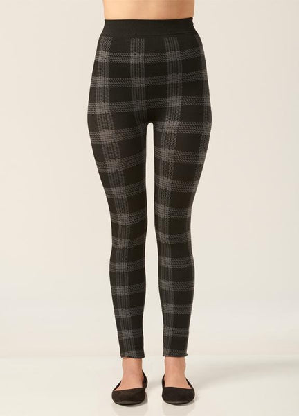 Charlie Paige Printed Fleece Lined Leggings - Necessities Boutique