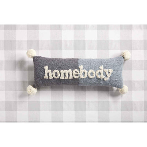 Mudpie Homebody Hooked Wool Pillow - Necessities Boutique