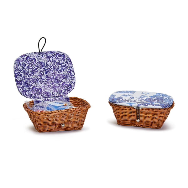Two's Company Chinoserie Sewing Kit Baskets - Necessities Boutique