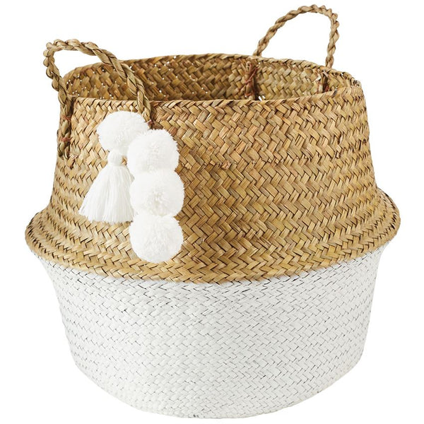 Mudpie Collapsible Seagrass Baskets - Necessities Boutique