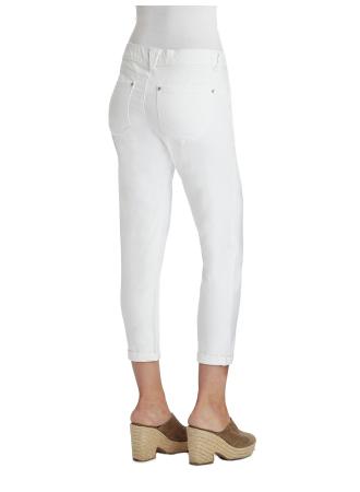 Democracy "AB" Solution White 25" Cropped Jeans - Necessities Boutique