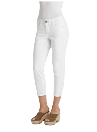 Democracy "AB" Solution White 25" Cropped Jeans - Necessities Boutique