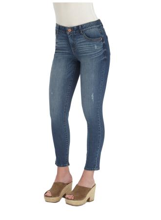 Democracy Luxe Touch Midrise Modern "AB" Solution Ankle Skimmer Jean - Necessities Boutique