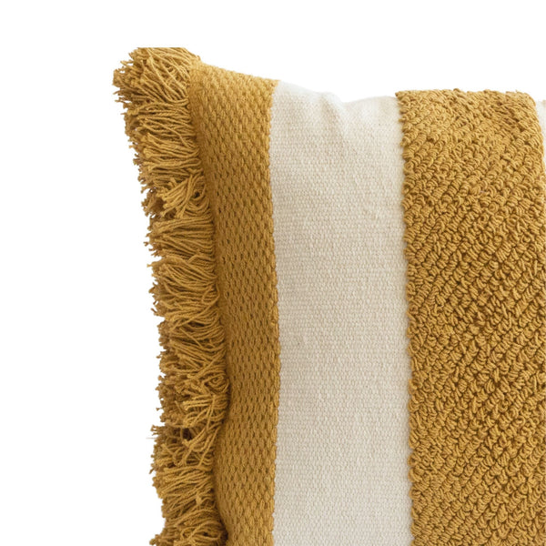 Logan Fringe Pillow Cover in Yellow - Necessities Boutique