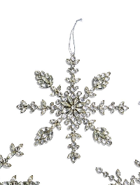 Two's Company Rhinestone Snowflake Decor - Necessities Boutique