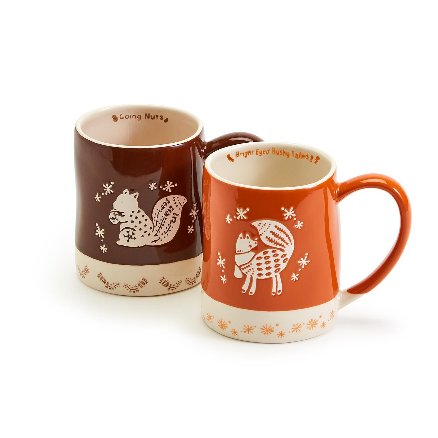 Two's Company Woodland Whimsey Sock & Mug Set - Necessities Boutique