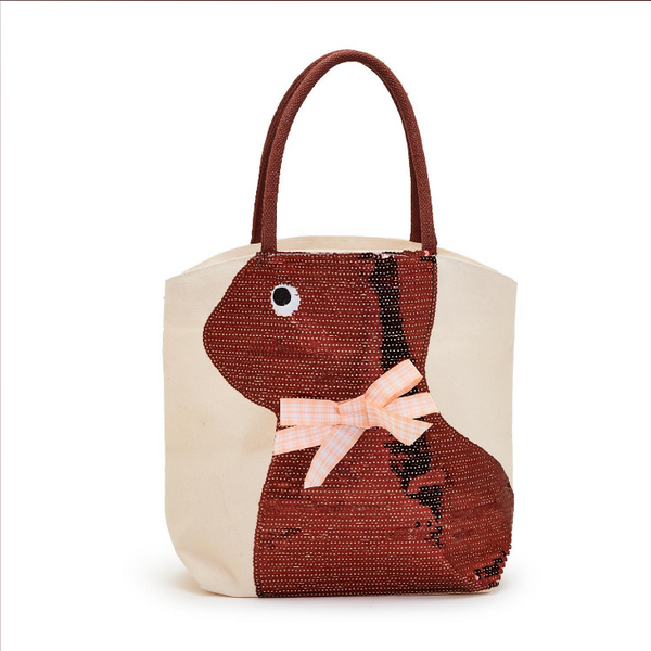 Two's Company Sequin Bunny Tote Bag - Necessities Boutique