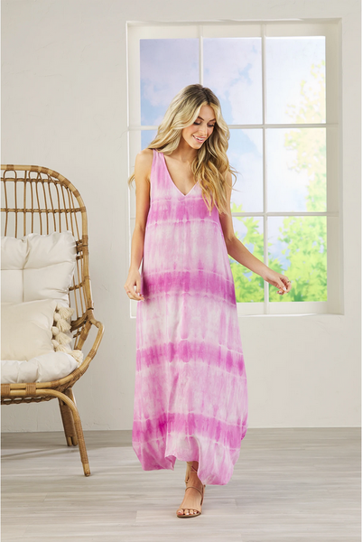 Mudpie Hyatt Tie Dye Maxi Dress - Necessities Boutique