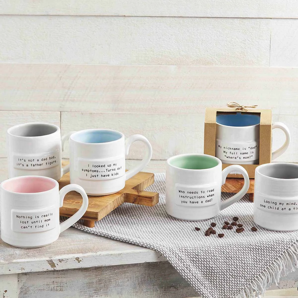 Mudpie Mom and Dad Sentiment Mugs - Necessities Boutique