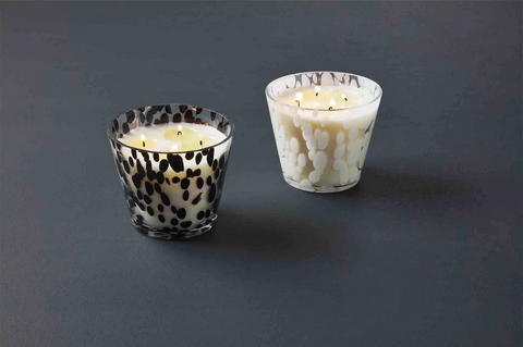 Mudpie White or Black Dot Candle - Necessities Boutique